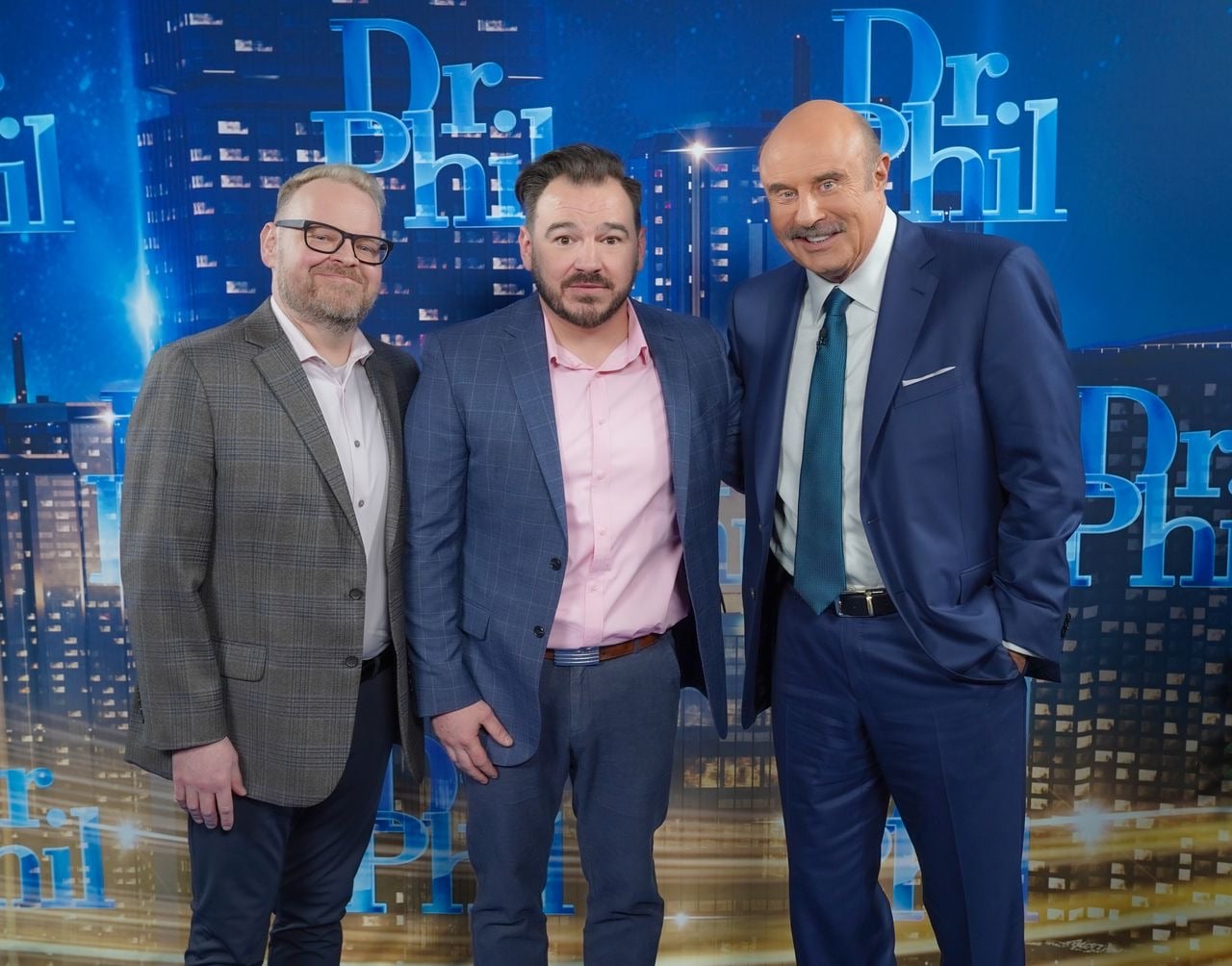Nick Sicilian with Dr. Phil on set