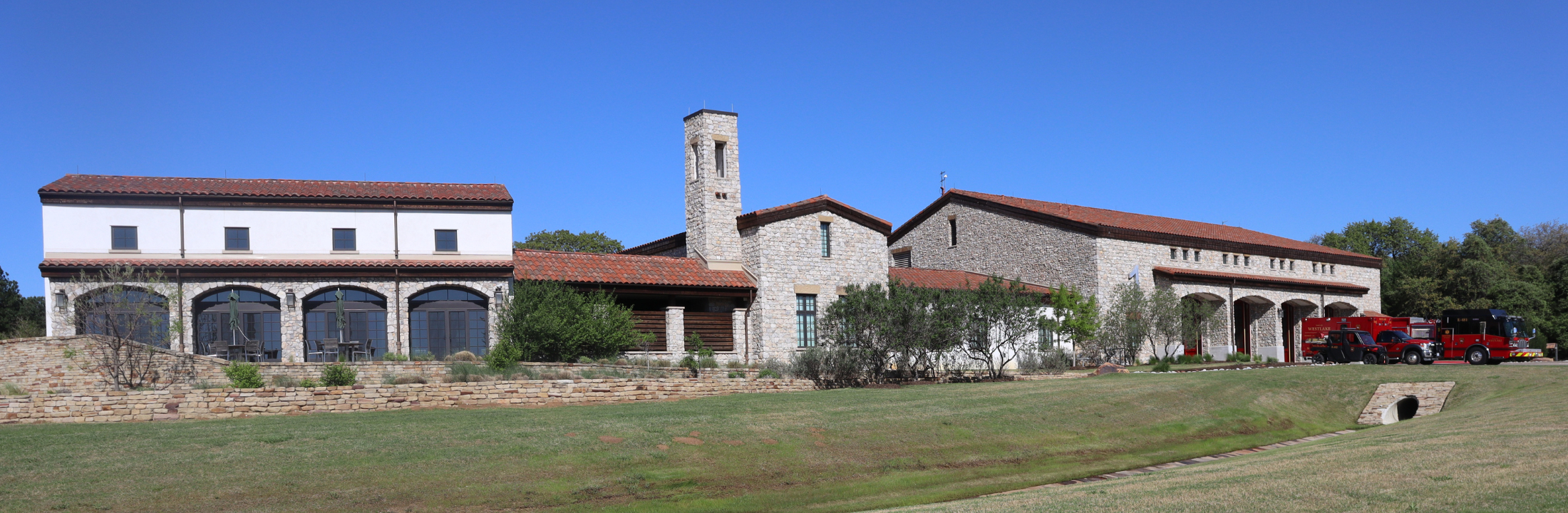 Westlake Texas town entrance monument